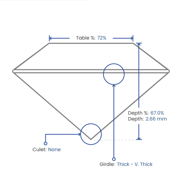 0.39 Carat Radiant Loose Diamond, D, VVS1, Super Ideal, GIA Certified - Image 3